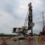 A picture of the FDR-140 Foundation Drill. A project that tasked MEDATech's mechanical engineering technology design services