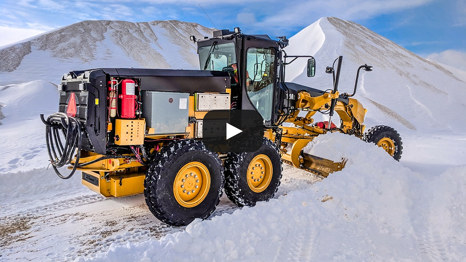 MEDATECH completes 100% battery electric retrofit of diesel grader for GOLDCORP Borden Lake
