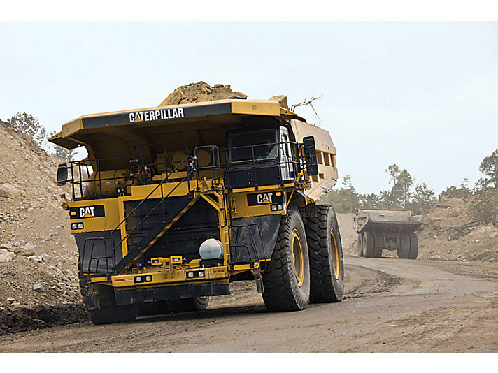 Large Caterpillar mining truck vehicle as an example of equipment that can be electrified by MEDATech